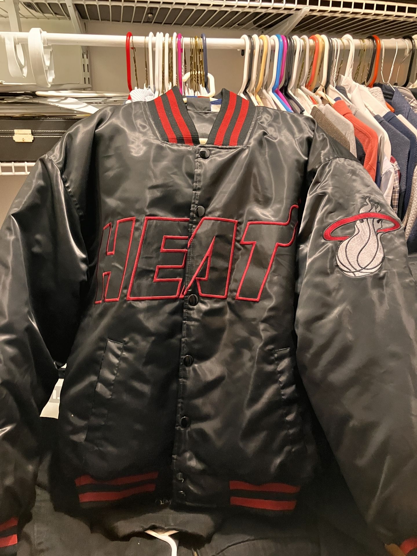 Miami Heat Basketball Bomber Varsity Jacket 