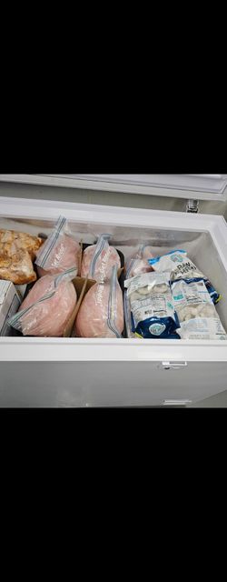 Box commercial deep freezer on wheels with lock
