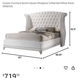 Bed Frame Queen White 