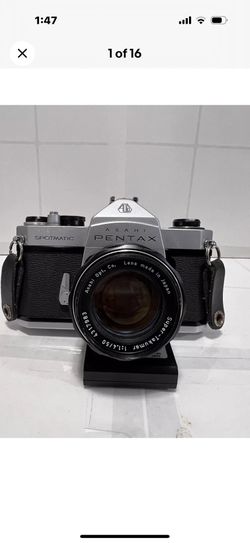 ASAHI PENTAX SP Film Camera SMC Lens 50mm F/1.4 And Filter