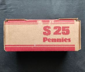 2500 pennies, Box of 50 × 50¢ rolls