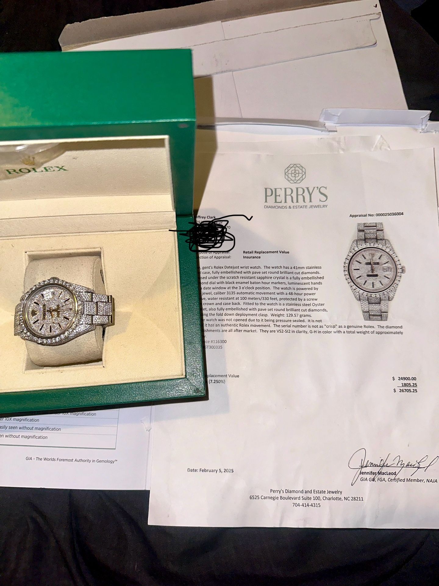 Diamond Rolex Watch