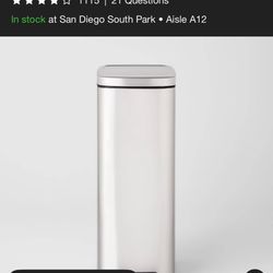 Tall trashcan