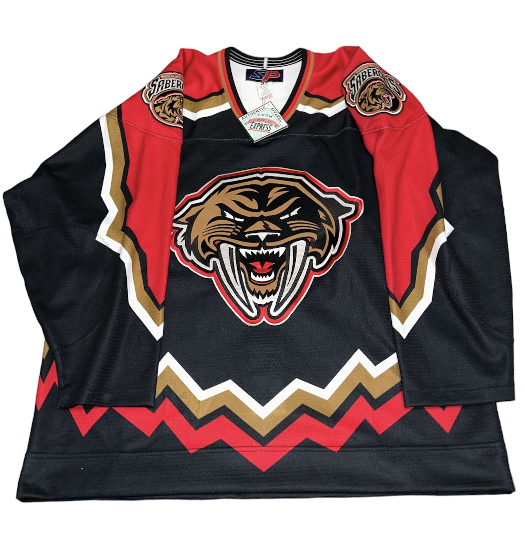 Mens Vintage Tacoma SaberCats WCHL NHL Hockey Jersey Size 54 XL