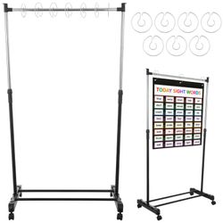 Joyibay Adjustable Rolling Pocket Chart Stand