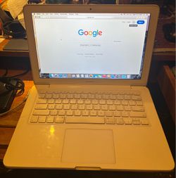 Old white MacBook