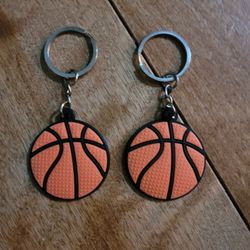 Lot Of 2 Basketball Keychains