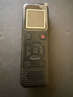 Digital Voice Recorder with LCD Screen, Speaker & MicroSD Slot – Black