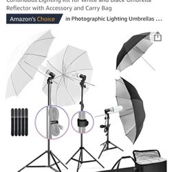 Lighting Setup With Backdrop Stand And Drape