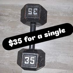 35lb Single Dumbell 