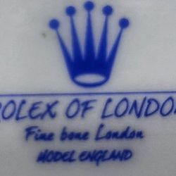 1960's "Rolex Of  London" Bone China