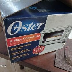 Oster 6 slice Convection  countertop oven with turbo turbo 