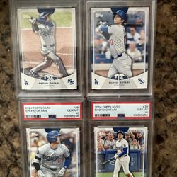 Shohei Ohtani 4 Card PSA 10 Lot