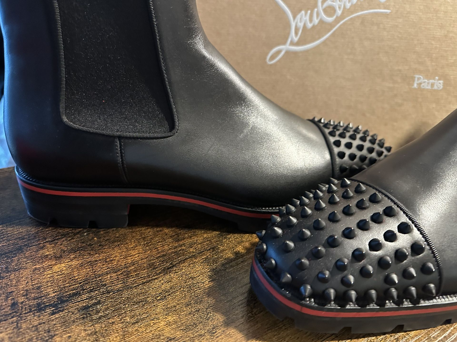 Christian Louboutin Melon Spike Chelsea Boot (Men)