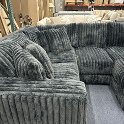 Same Day Delivery 🚚 Custom Corduroy Sectionals Available 