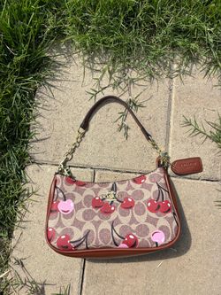 Coach Shoulder Brown Cherry Bag/Handbags-Pickup Available