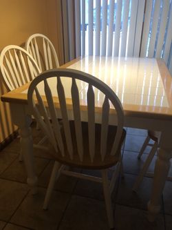 Table and chairs