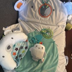 Bright Starts Tummy Time Prop & Play Mat with Accessories