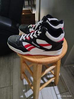 Black white and red rebook kids