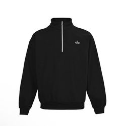 Alo Quarter Zip Black Color