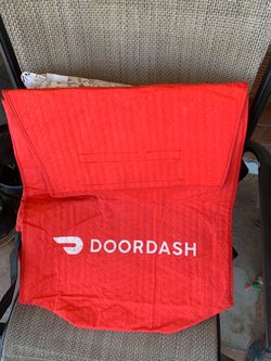Pizza DoorDash Red Insulated Delivery Bag
