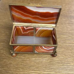 French Antique Agate Box