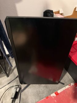 Black Flat Screen Monitor with Stand