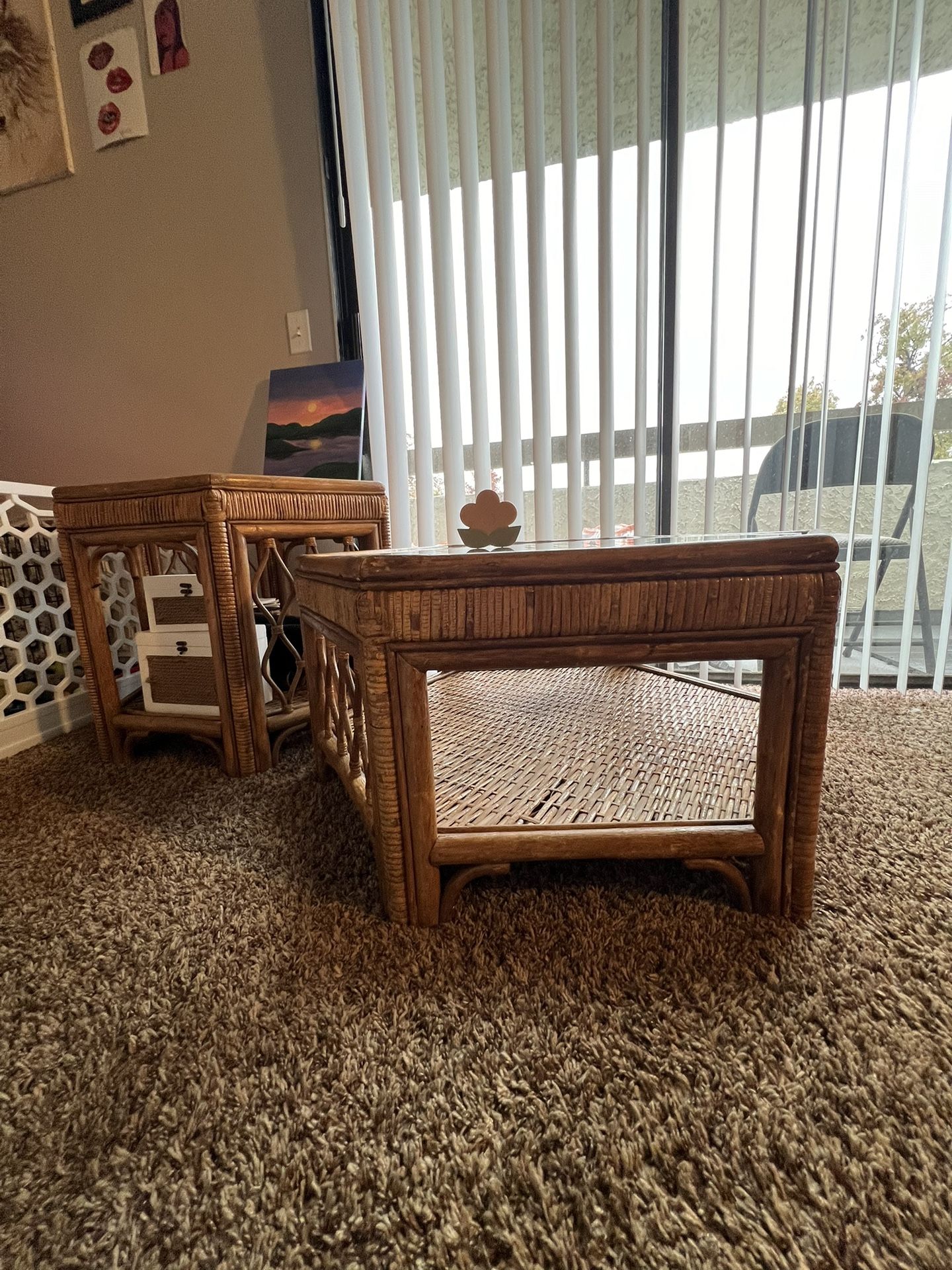 Hexagonal Wooden Tables