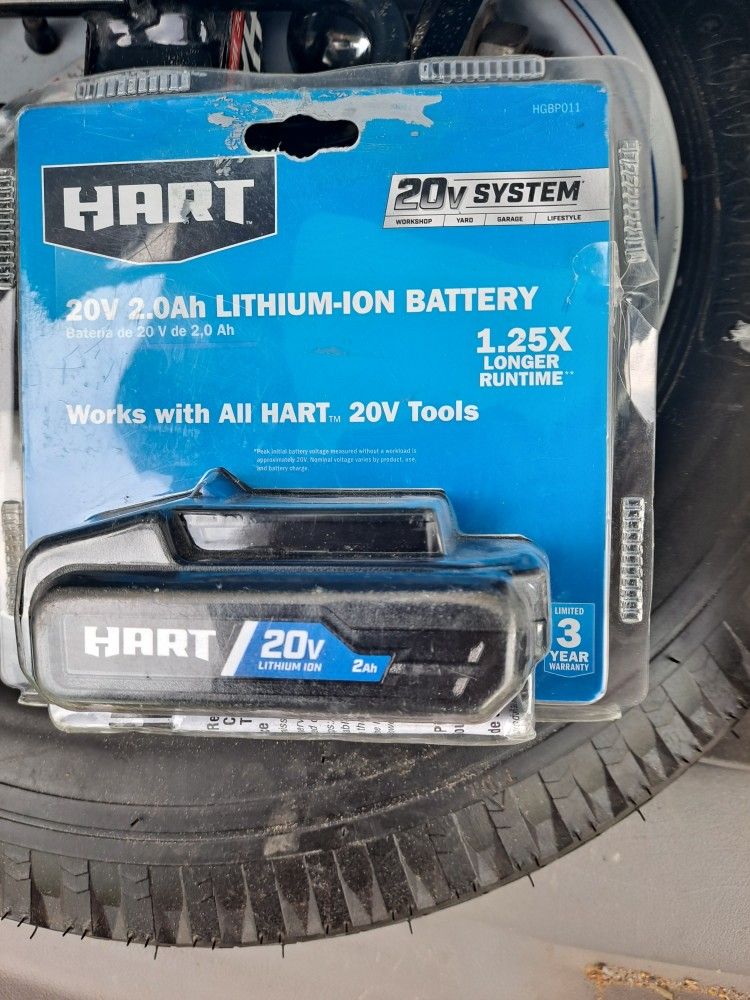 Hart 20V 2.0Ah Lithium-Ion Battery *NEW*