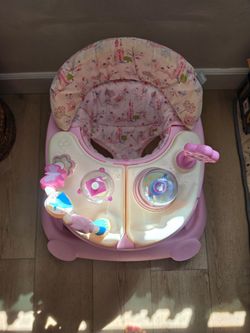 Pink Baby Walker with Wheels (Disney Princess)