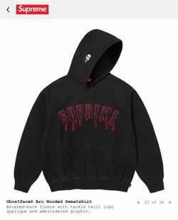 Supreme Ghostface Arc Hooded Sweatshirt XXL Black