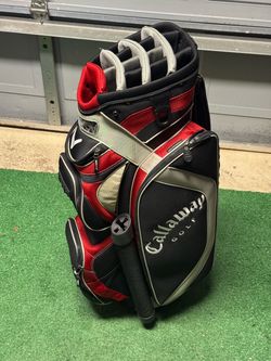 Callaway Black/Red Golf Cart Bag 14 Way