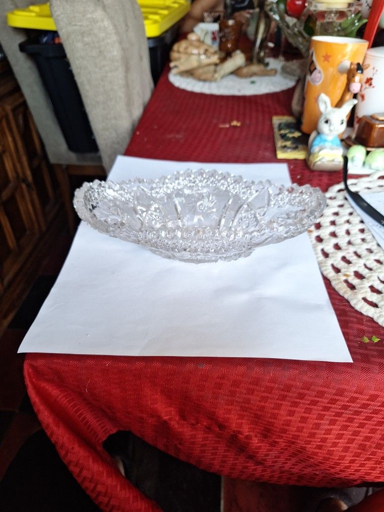 Antique Cut Glass Bowl