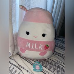 Squishmallows Amelie the Strawberry Milk 14" Stuffed Plush