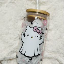 Hello Kitty Halloween Glass Cup