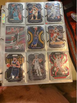 Sports Card Binder Lot - Panini Prizm & Topps Merlin Chrome (70+ Cards w/ Hits!)