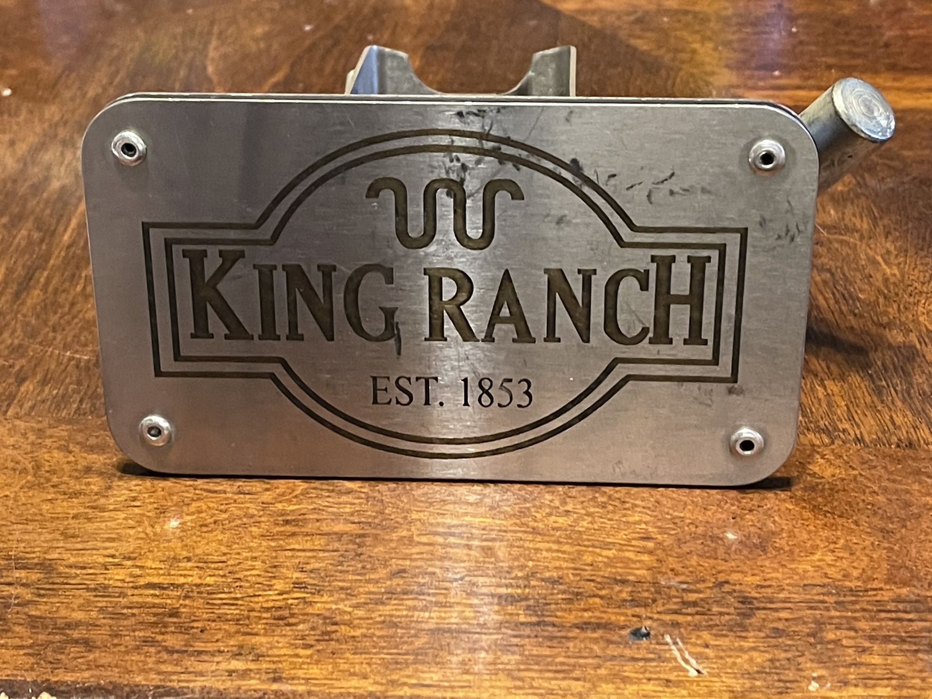 King Ranch Trailer Hitch Receiver Cover With Slide And Pin