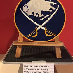 1975 Buffalo Sabers Official Nhl Hockey Throwback Team Patch 8 Inches Round