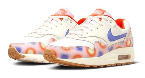 Nike 3Y Big Kid's Nike Air Max 1 Sail/Football Grey-Blue Joy FN7287 -100 New