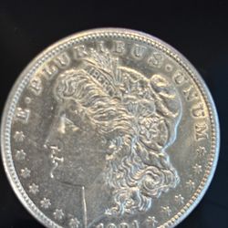 1921 Morgan Silver Dollar – Nice AU Coin