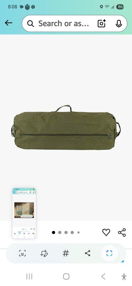 Jumbo Canvas Duffle Bag - Heavy Duty Military Style