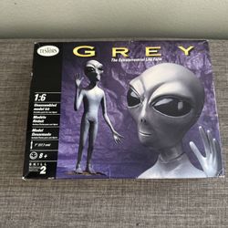 NIB Grey Alien The Extraterrestrial Testors 1/6 Scale Model Kit #761 Open Box