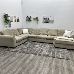 Cream Sectional Couch - Free Delivery 