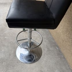 Bar Stools Black Adjustable Height 