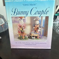 Vintage Bunny Couple Home Decor 