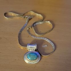 Sterling Silver Jade Necklace