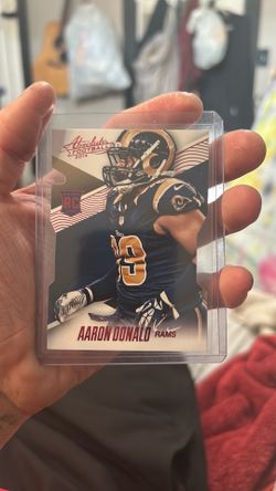 2014 Panini Absolute Aaron Donald rookie card, specifically identified as card #101.