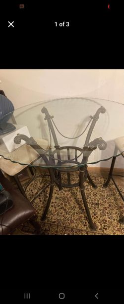 A Nice Glass Table Set