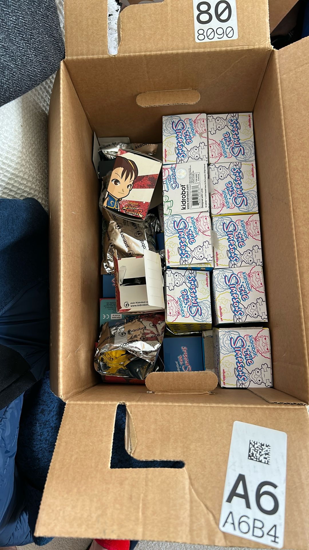 Box Of Simpsons And Street Fighter X Kidrobot