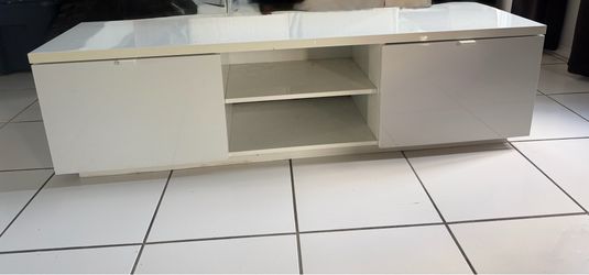 White tv stand